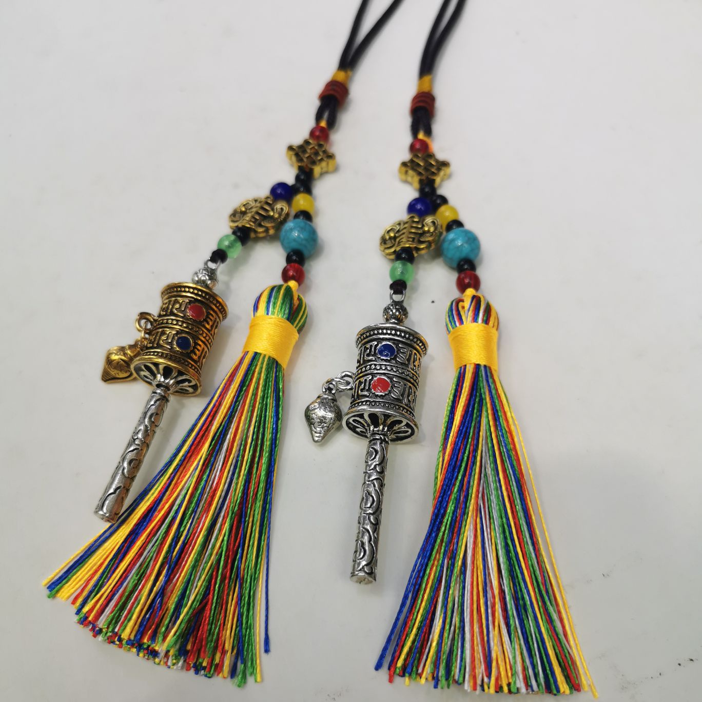Tibetan-style waist tag bag with a rotating wheel pendant Specification image