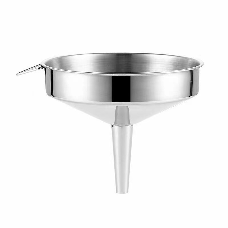 Stainless Steel Non-Magnetic Oil Funnel full figure