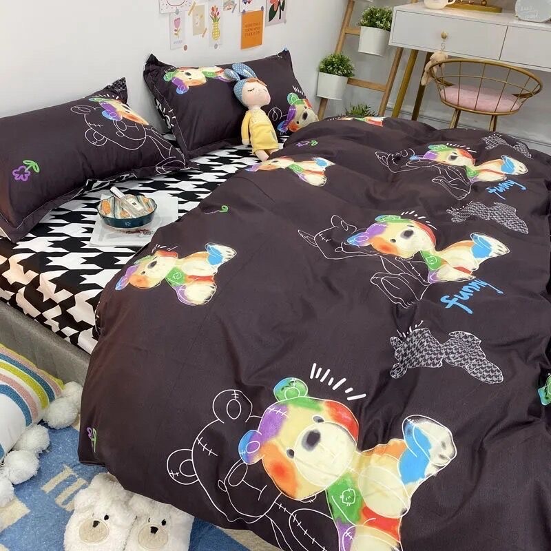 Simple style bed set of three or four pieces 44 details Picture