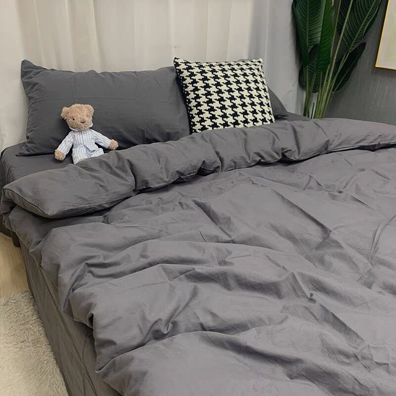 04 Simple style bed three-piece and four-piece sets details Picture