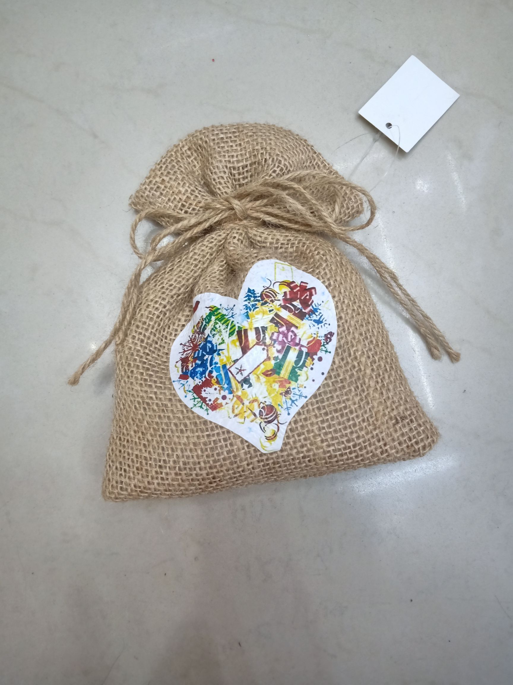 圣诞袋子，首饰袋子细节图