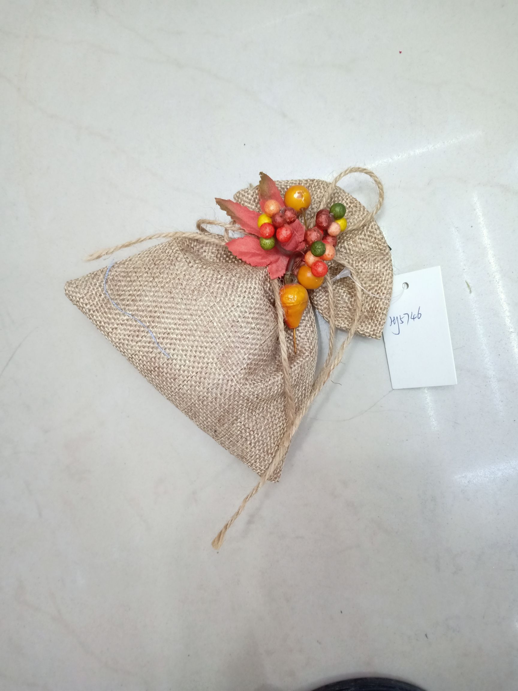 圣诞袋子，首饰袋子细节图