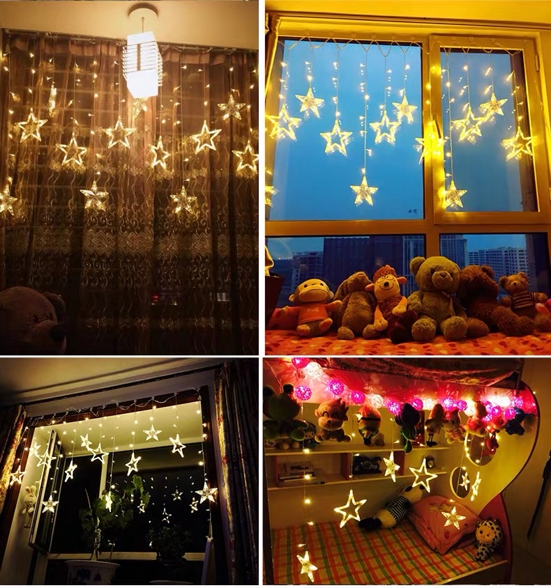 Festive atmosphere, colorful lights and balls, festive decorations, wholesale of festive supplies and lamps, Christmas tree decorations Specification image