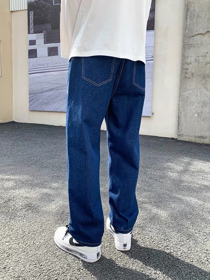 New pure cotton Korean-style jeans, casual pants and men's trousers from a trendy jeans brand Specification image