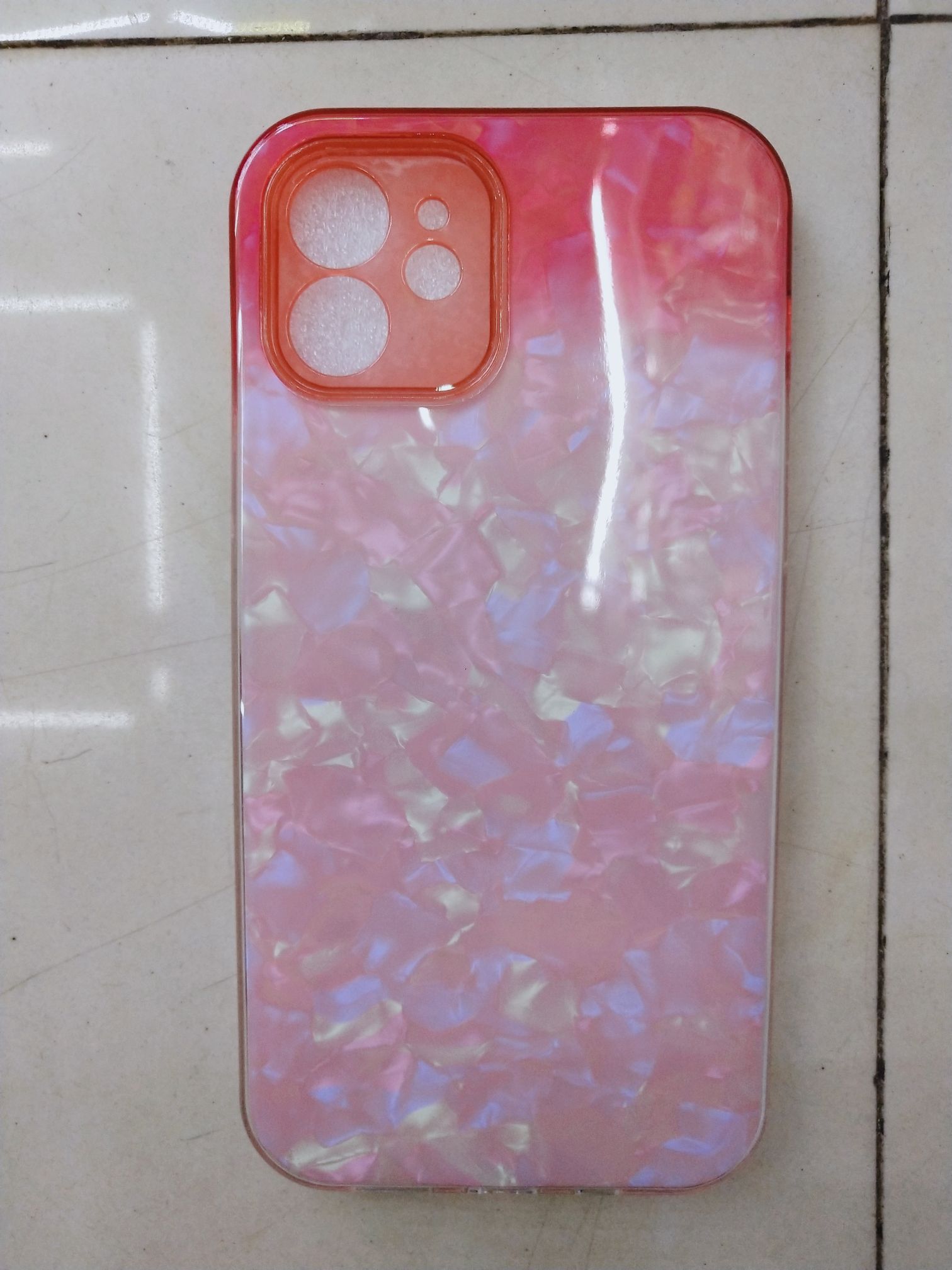 多彩贝壳纹纸片三合一手机壳详情图7