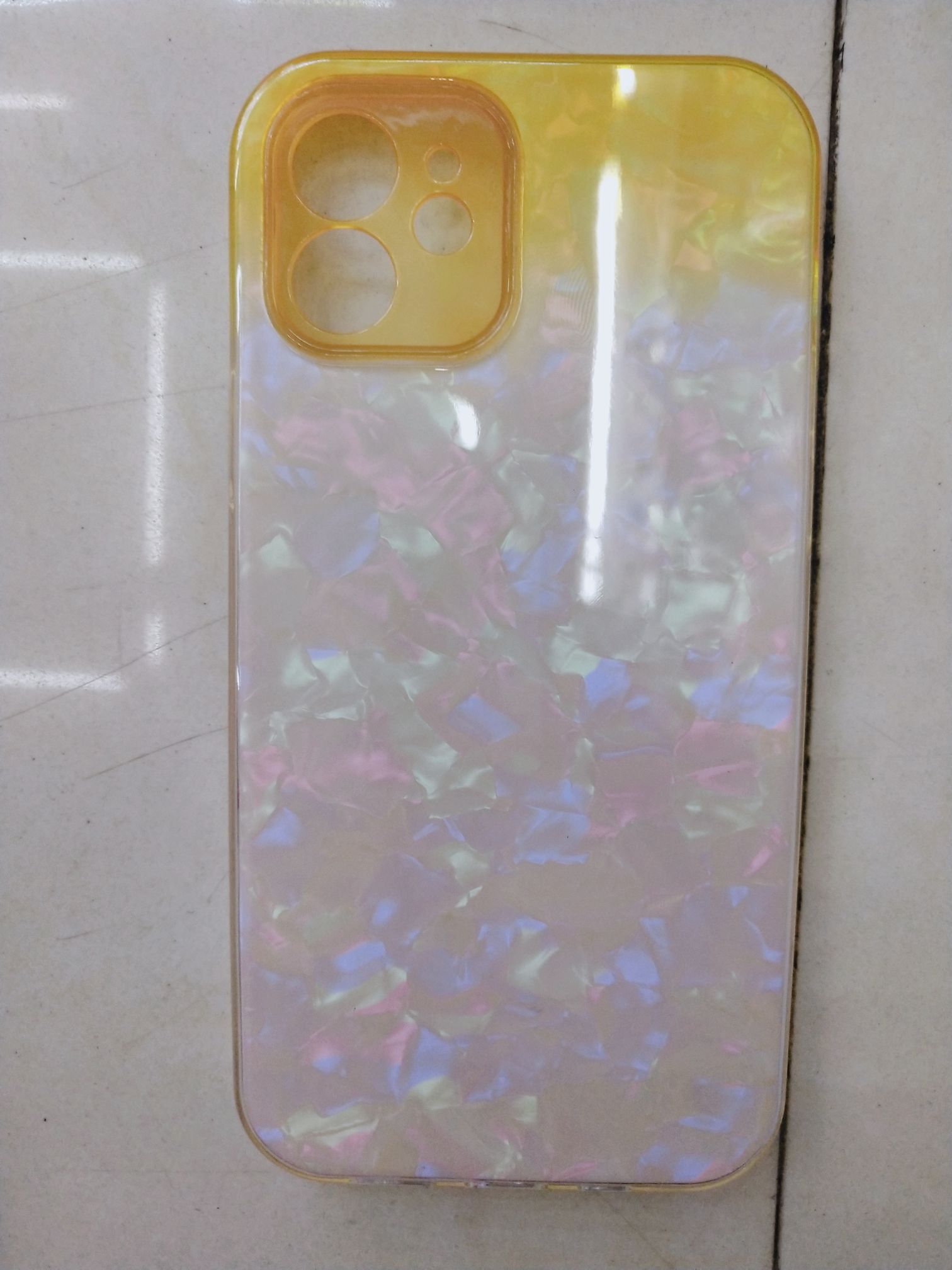 多彩贝壳纹纸片三合一手机壳详情图5