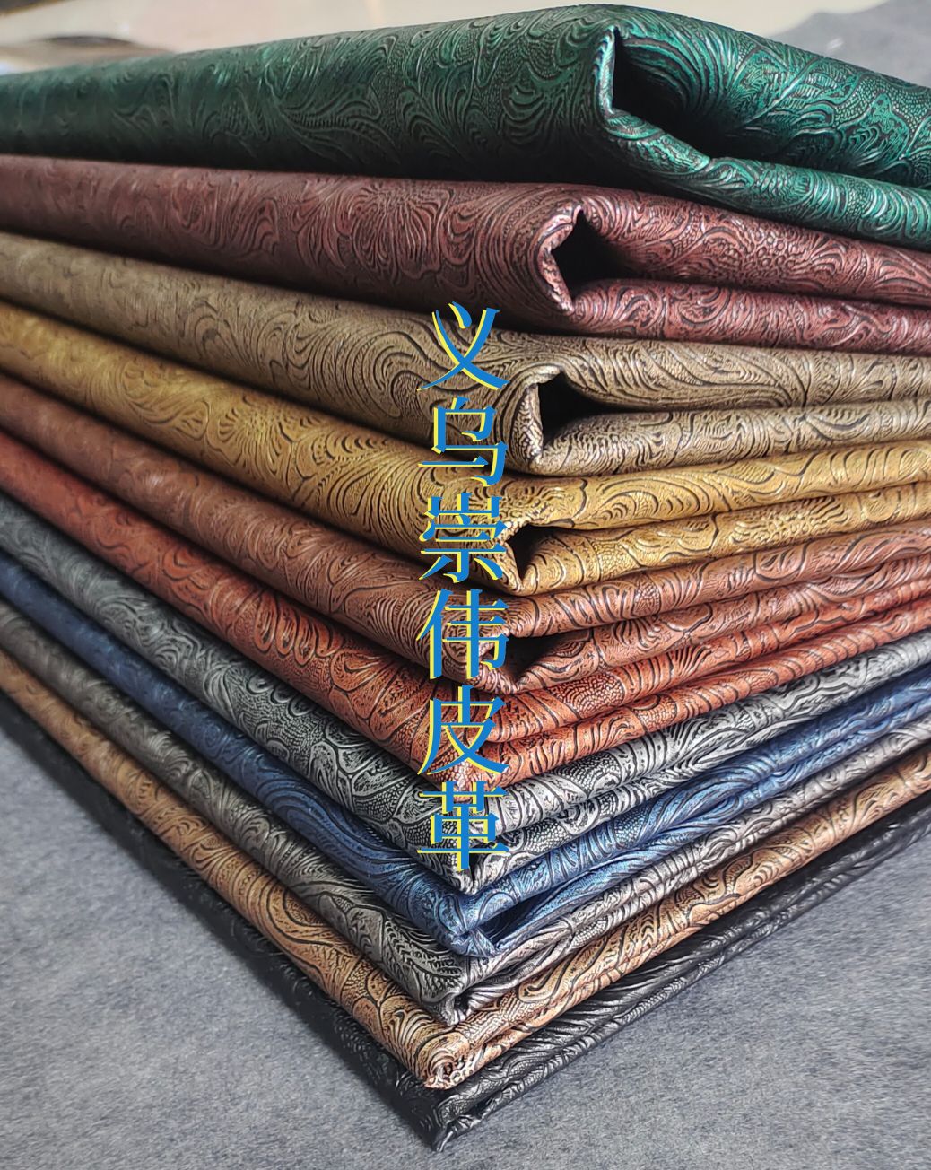 Chongwei Leather Phoenix Tail Flower details Picture
