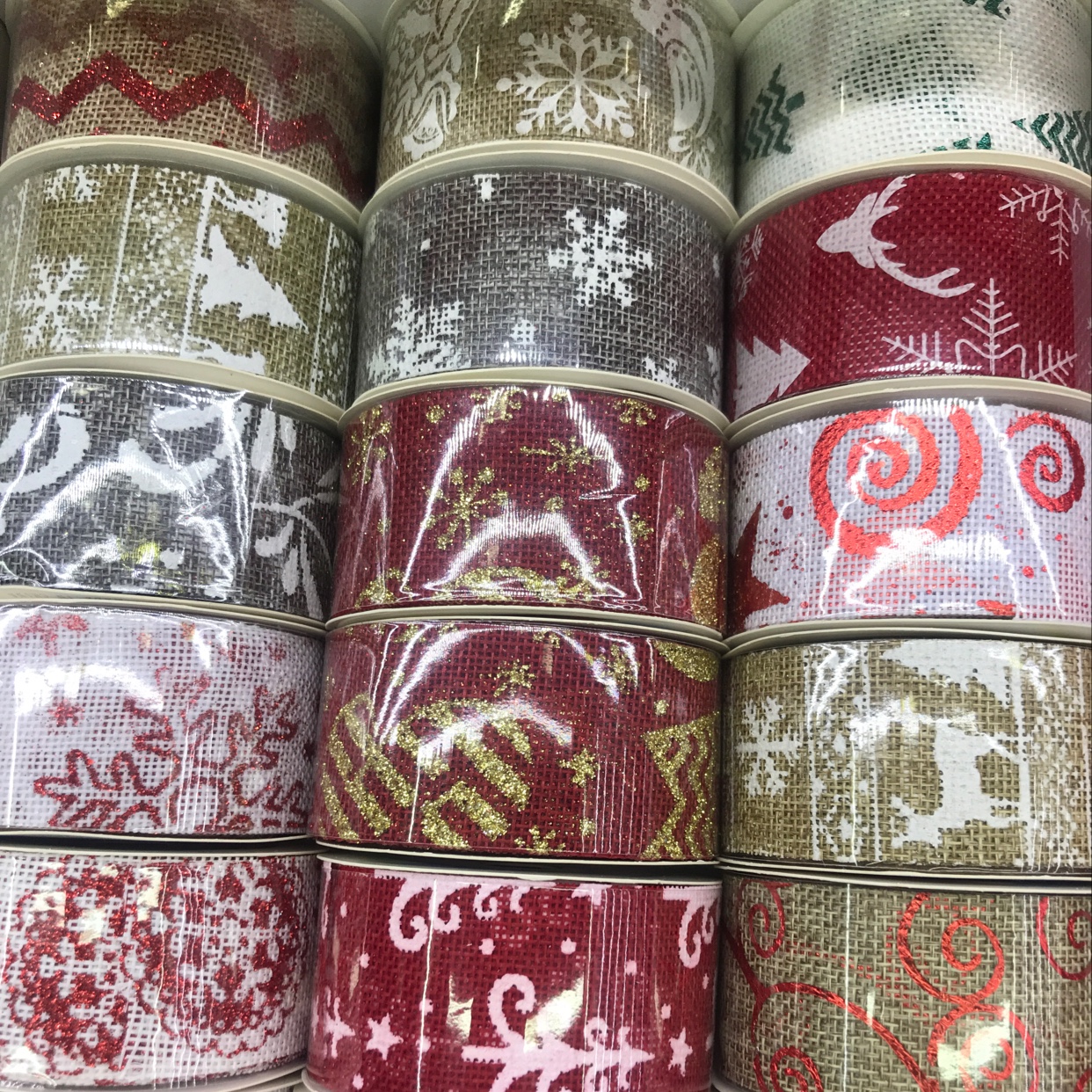 圣诞彩带细节图