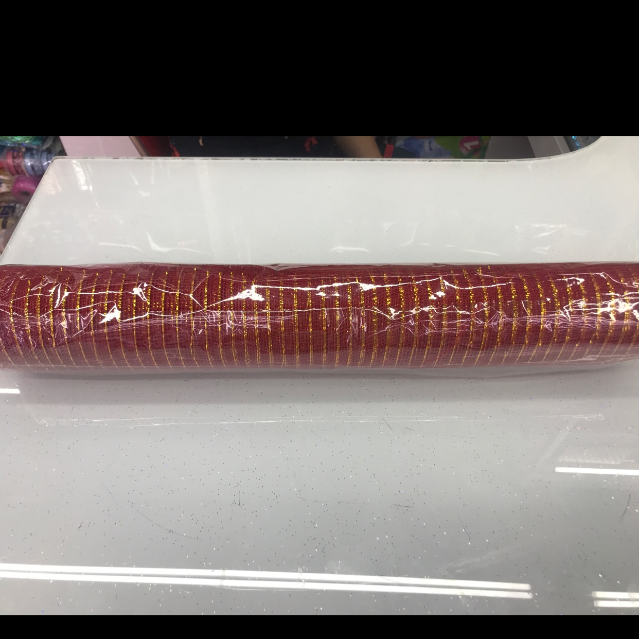 Christmas flowered gauze