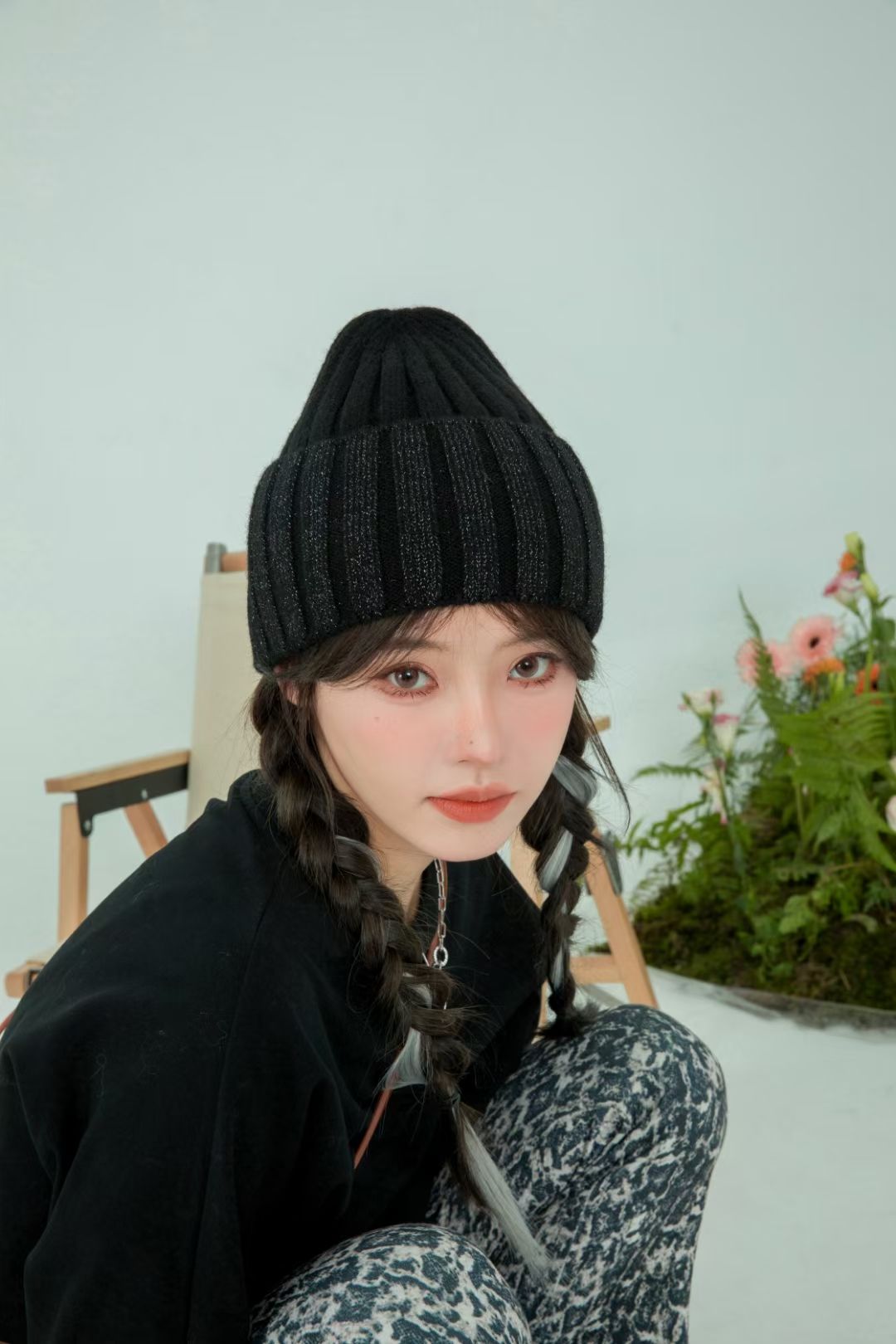 Silver-threaded headscarf cap, men's fashionable baseball cap, velvet baseball cap, breathable, comfortable and versatile headscarf accessory, decorative hat, headscarf accessory