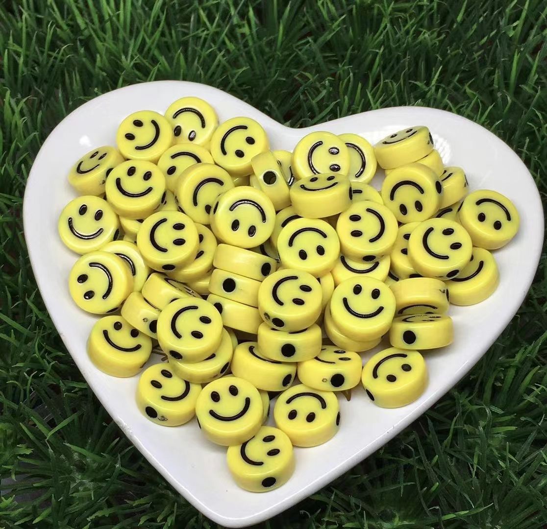 笑脸字母儿童DIY手链项链装饰品详情图2