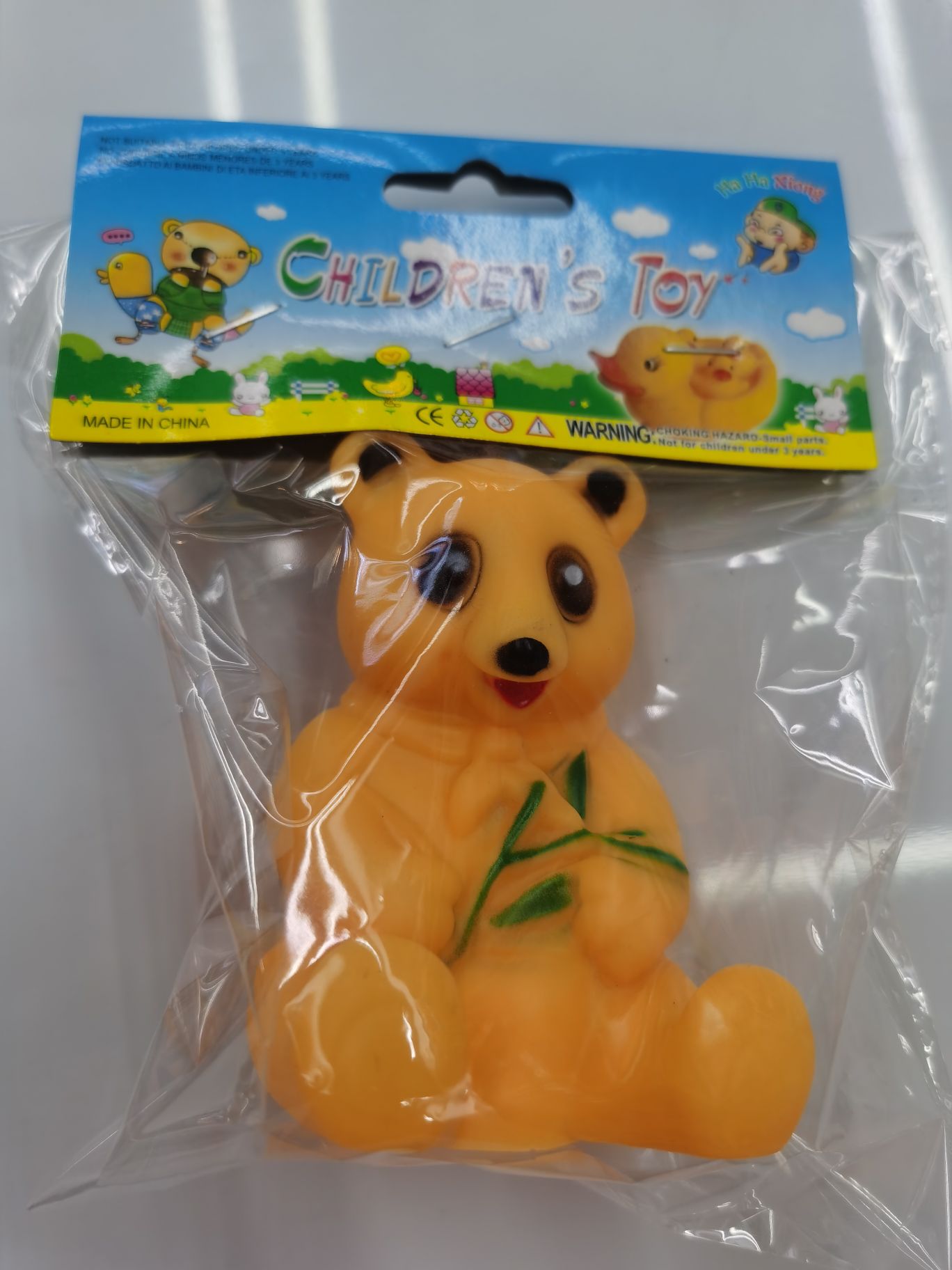 源头厂家批发熊熊宠物玩具搪胶玩具