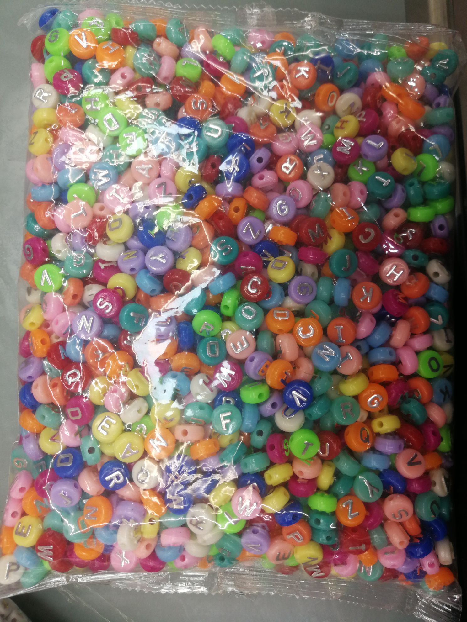 笑脸字母儿童DIY手链项链装饰品详情图8