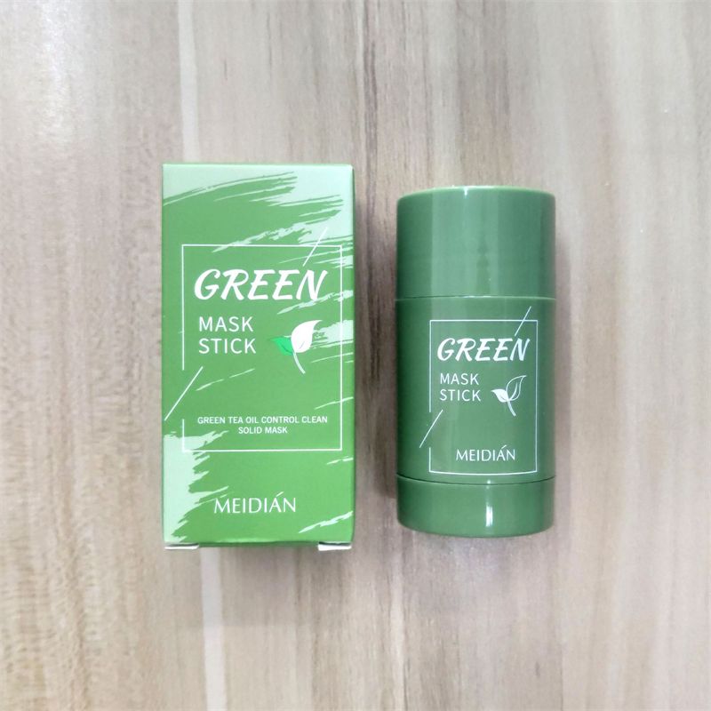 固体面膜 绿茶 茄子 魅点meidian/面膜/涂抹式白底实物图