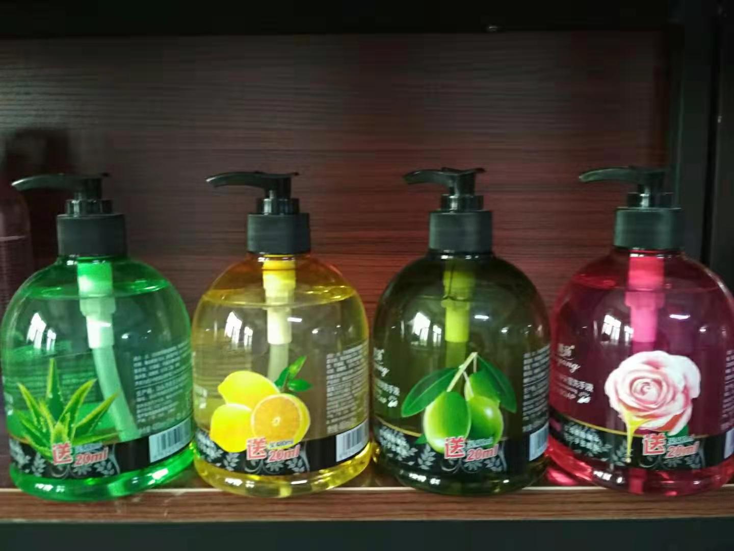 圆瓶洗手液500ml，中文款，柠檬，橄榄，芦荟，玫瑰，装箱量30瓶，一箱一款不混装
Hand wash详情5