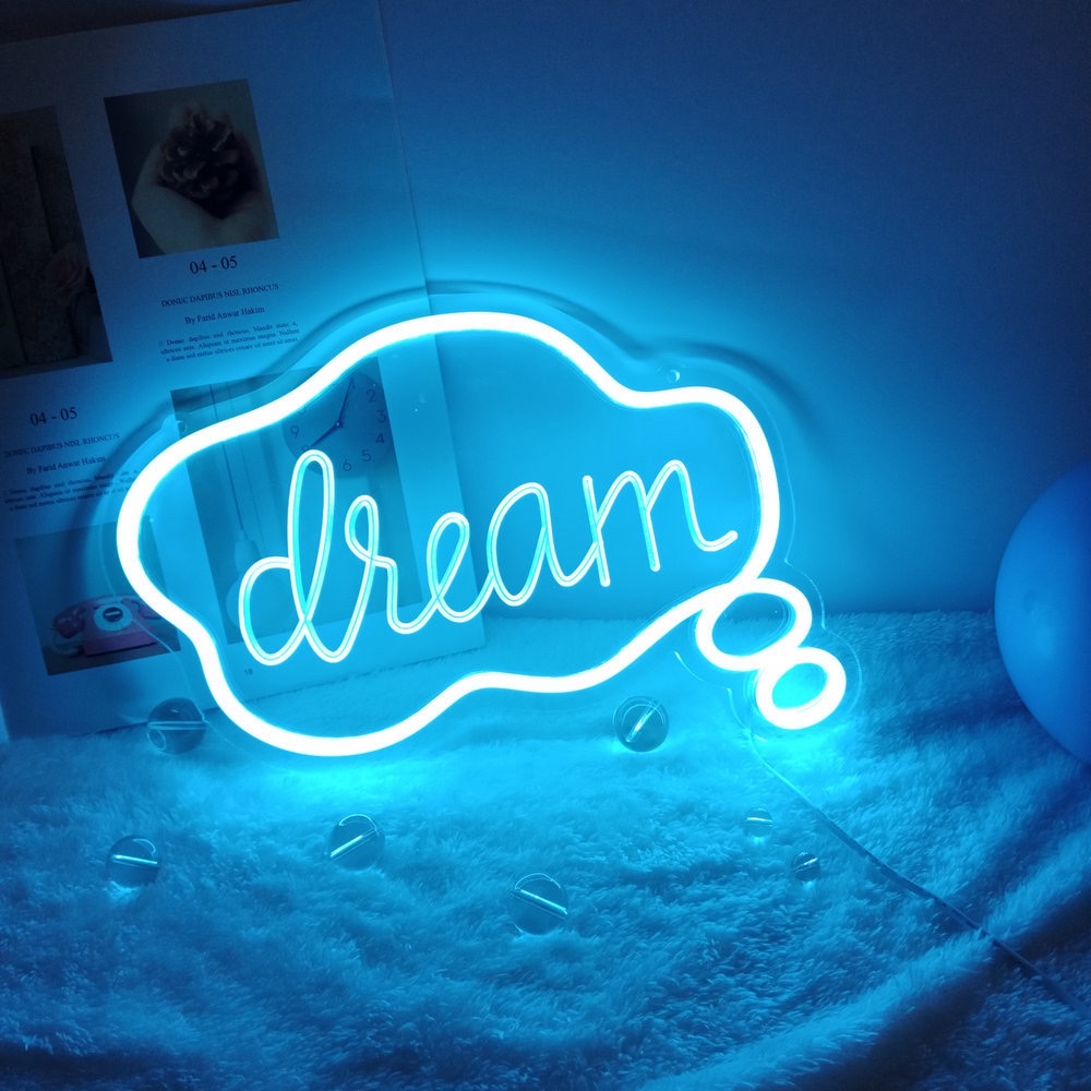 LED neon light bar party creative decoration neon light backboard acrylic backboard light led decorative light dream blue 31* 22.5C musB interface detail image 1