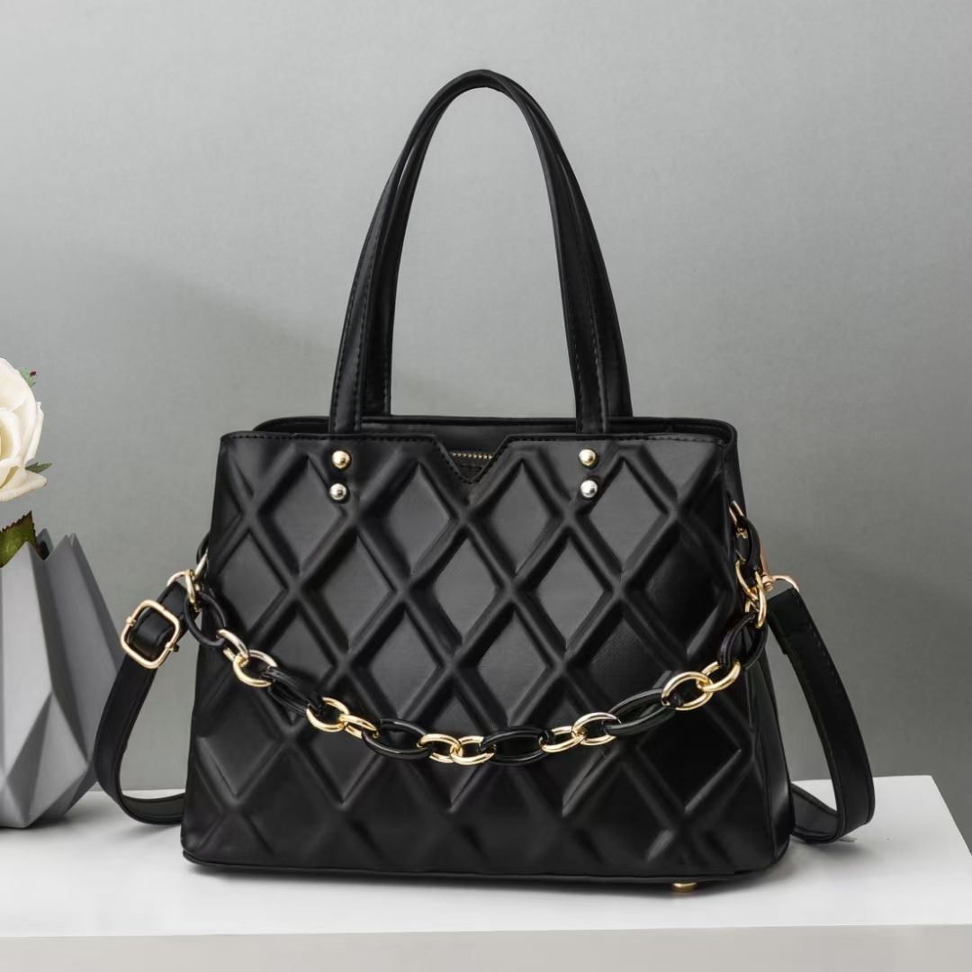 The new fashionable and versatile PU women's bag, handbag, crossbody bag, underarm bag, high-imitation trendy bag, multi-functional and large-capacity model Y123 PU women's bag 689-8# from Yihan brand Item Picture