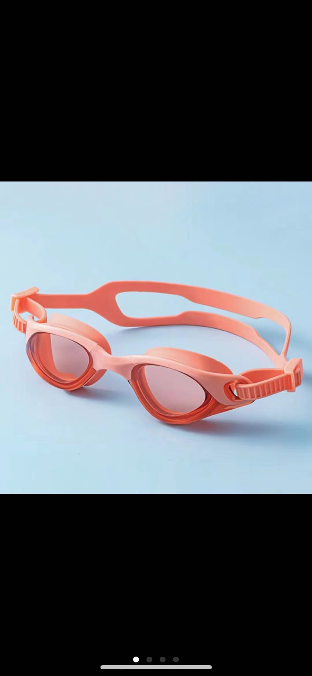 Children's four-color silicone swimming goggles Specification image