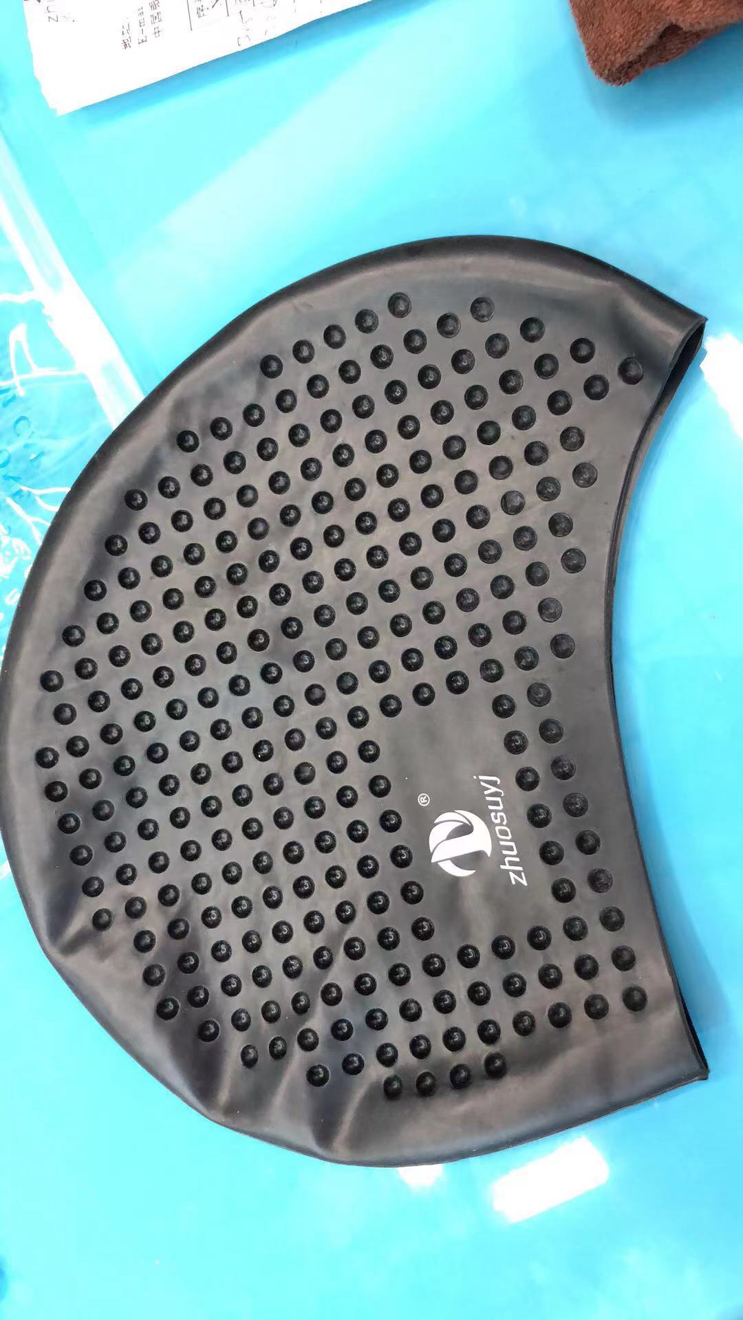 Zhuosu adult silicone swimming cap details Picture