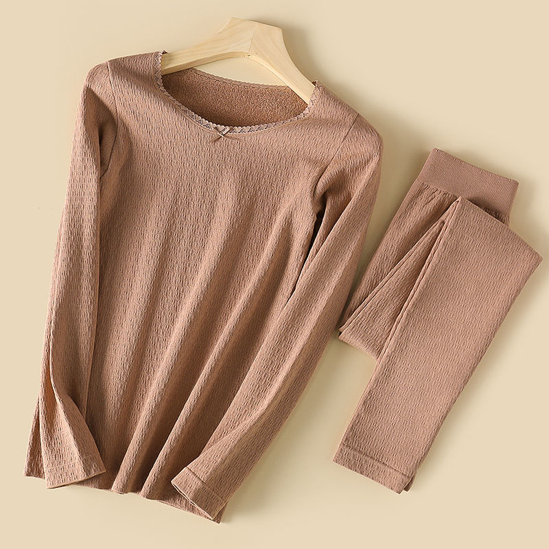 The New Thermal Underwear Is Lined With A Seamless Soft And Comfortable Base Shirt Long Sleeved Blouse 19 full figure