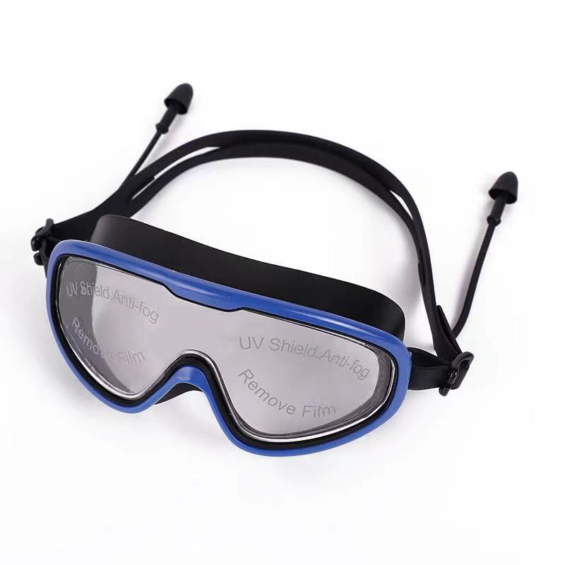 Adult large-frame mixed-color swimming goggles
