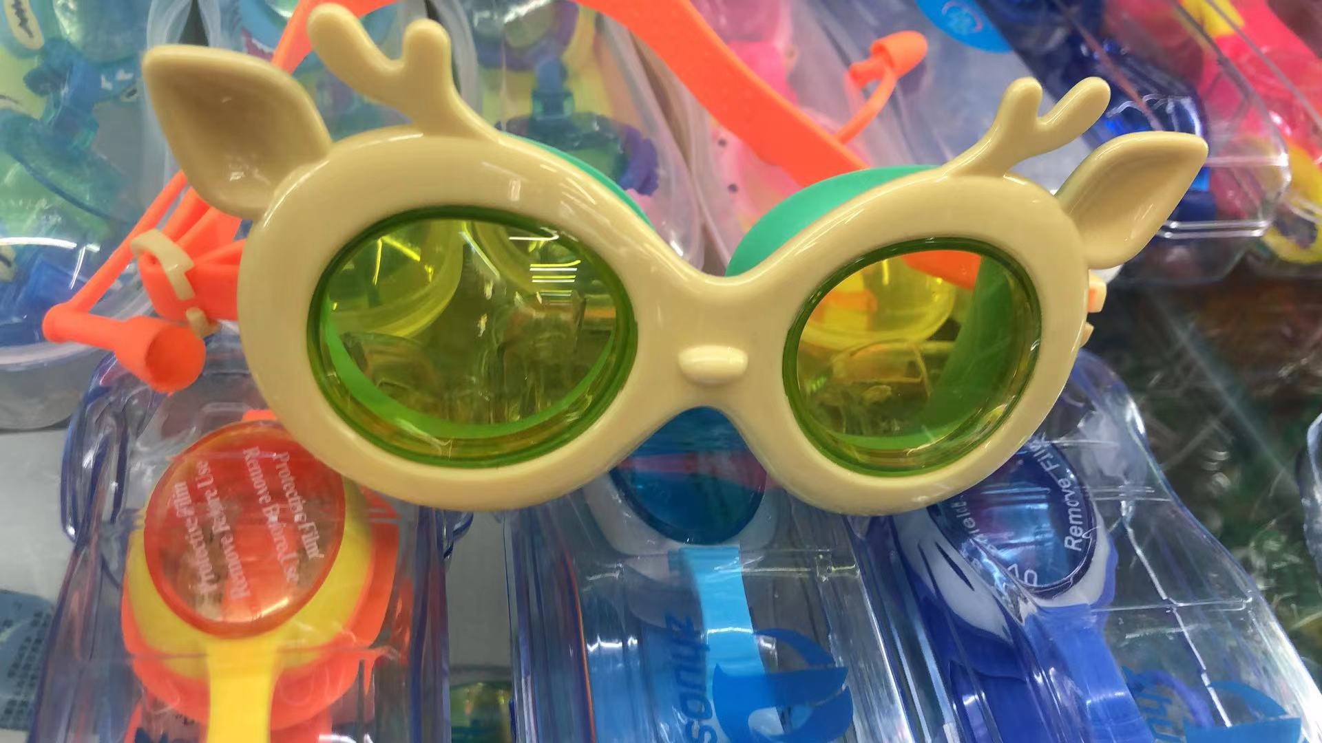 Children's silicone cartoon swimming goggles Specification image