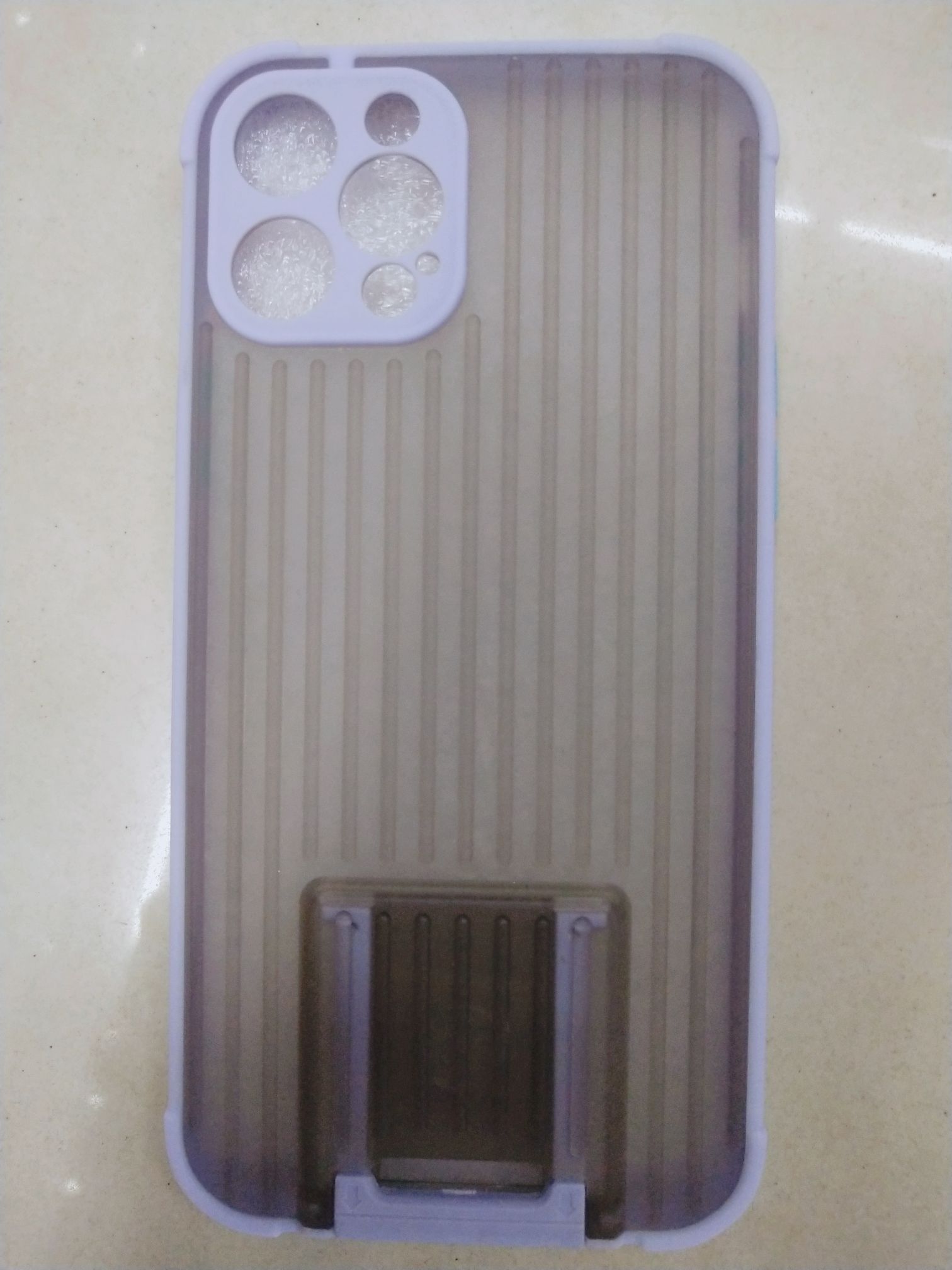 Suitcase pull-out anti-drop stand, color-blocking button, two-in-one skin-like phone case detail image 5