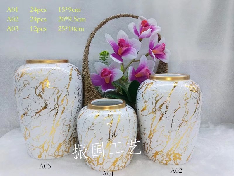 义乌好货陶瓷花瓶中温陶瓷花瓶可以放水