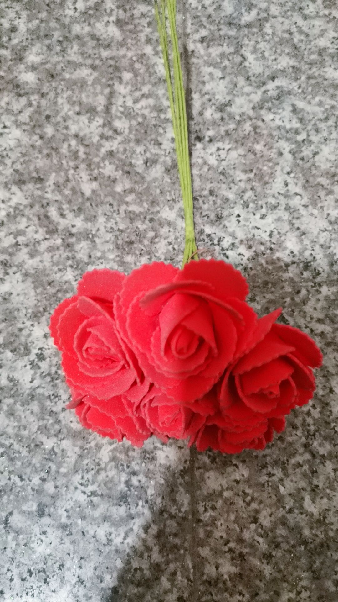 5cm齿边单支玫瑰花新娘婚庆装饰C款泡沫花