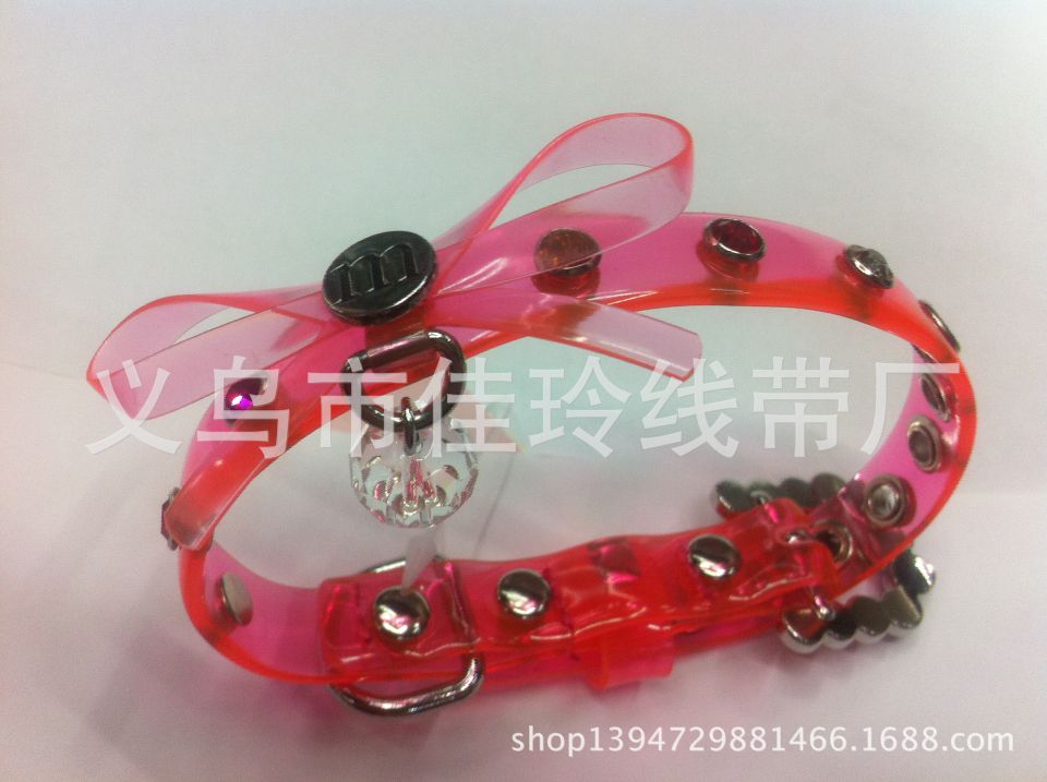 厂家供应1.3CM塑料手环带 高亮带   镶钻手镯  可按要求定做详情图1