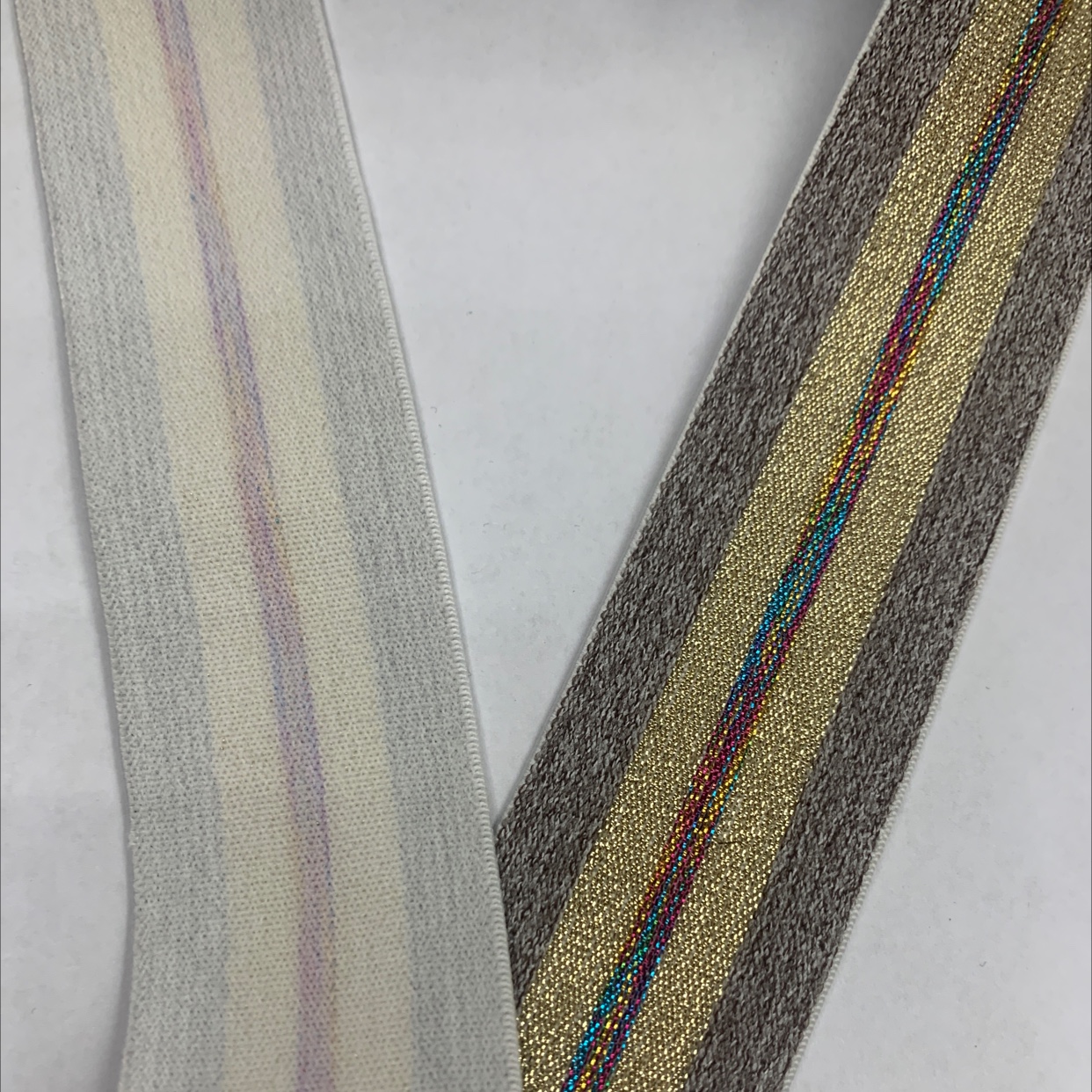 3.8 Colorful yarn and silk elastic bands details Picture