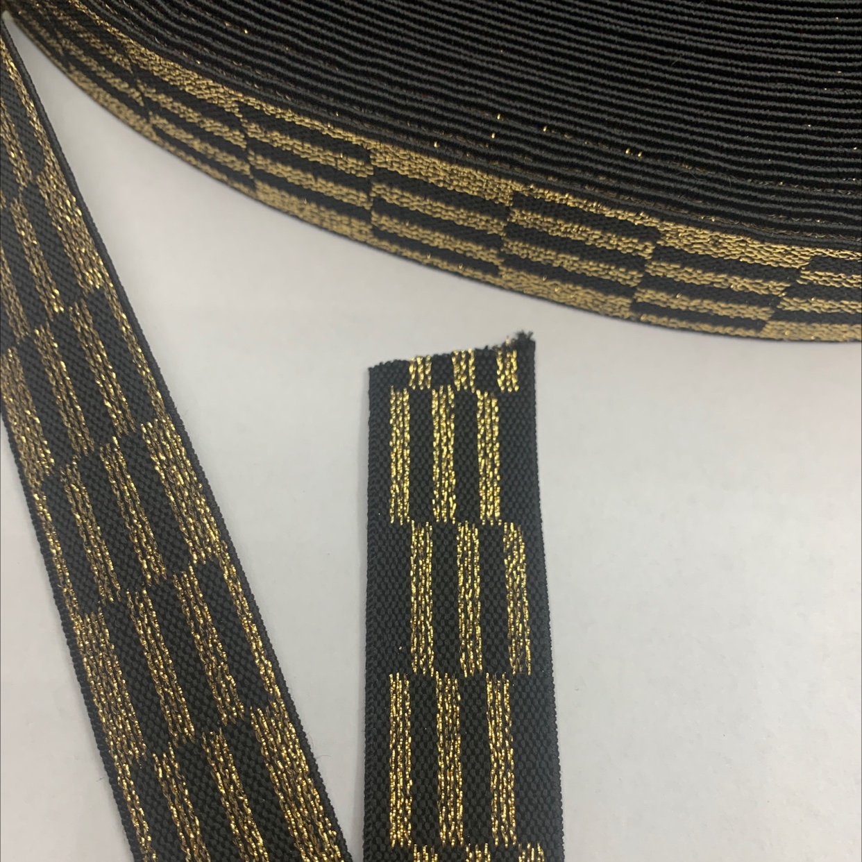 2.5 Jacquard gold thread elastic band details Picture