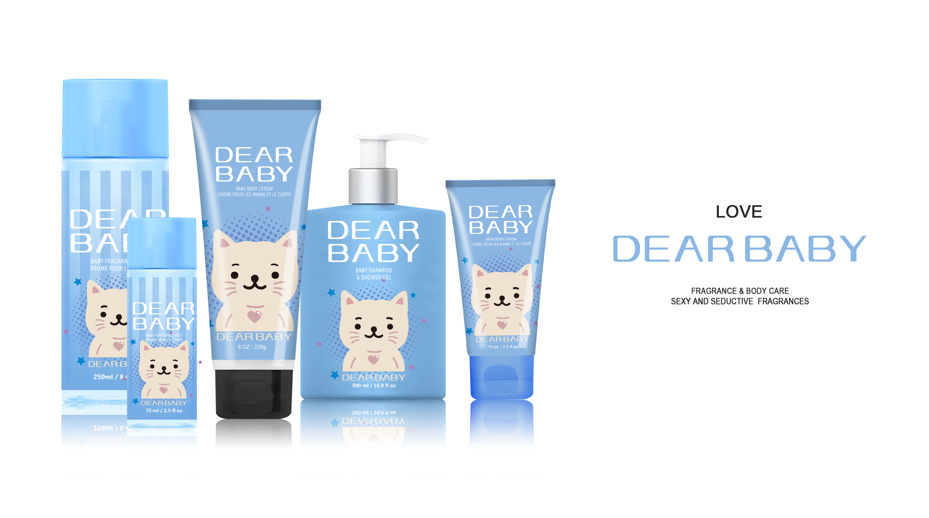 dear baby/儿童香水/无泪配方白底实物图