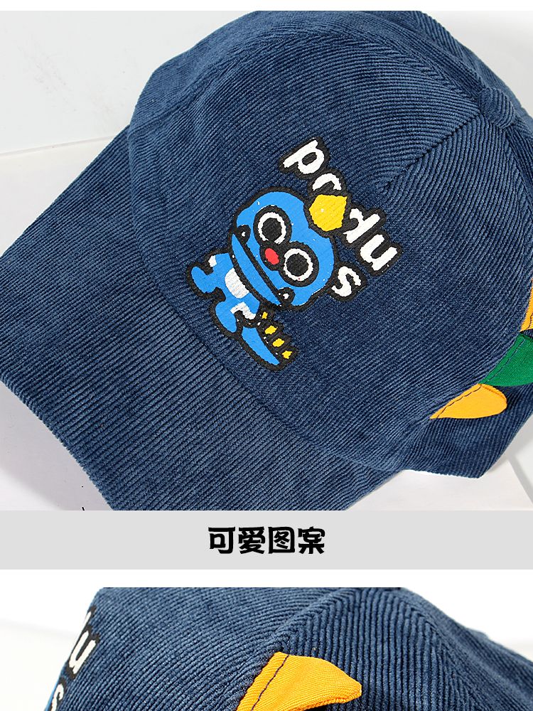 Children's Hats All New Boys And Girls Cap Fall And Winter Cartoon Cute Dinosaur Kids Baseball Cap Item Picture