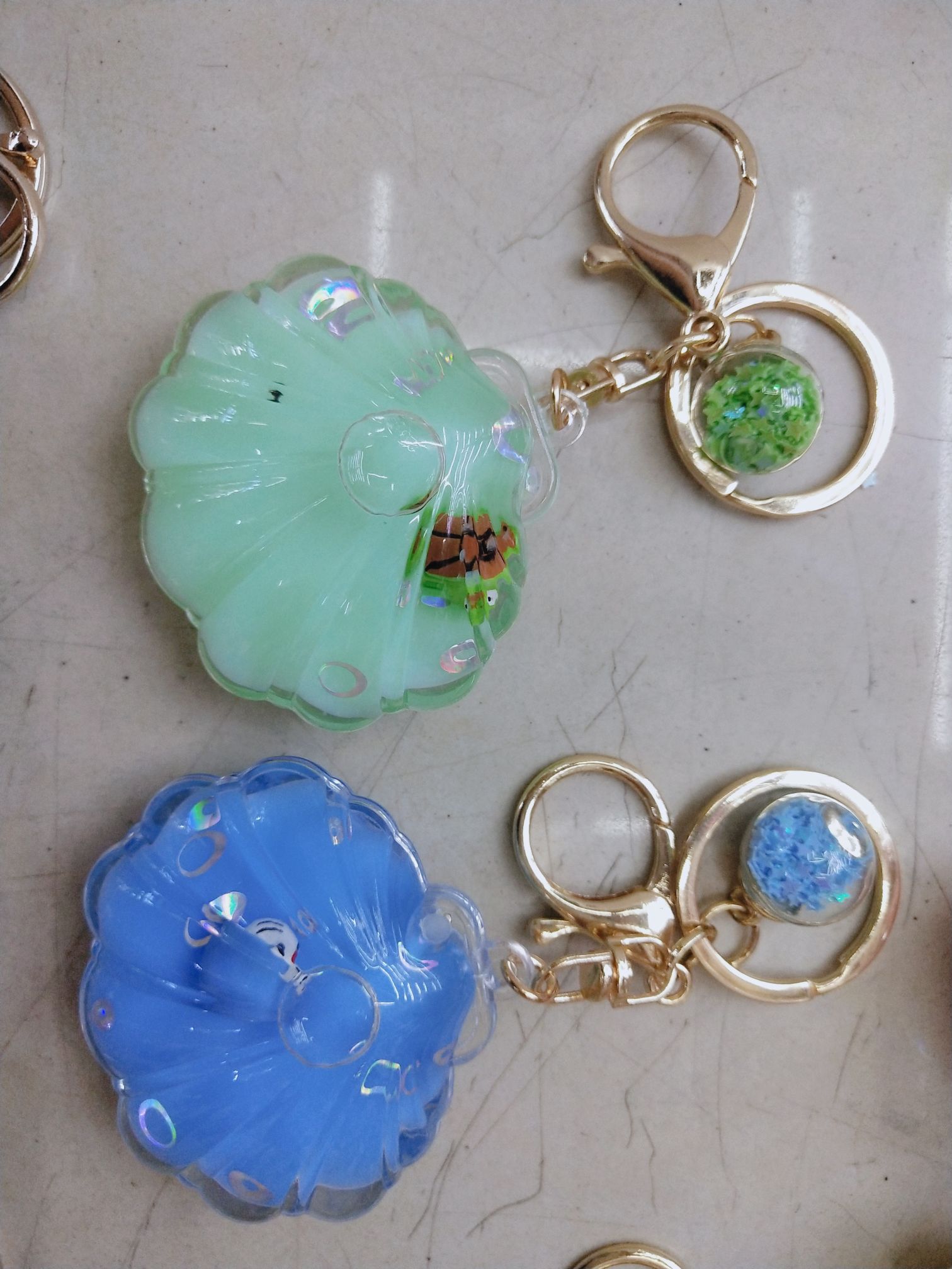 Floating sand cartoon keychain pendant Application Scenario