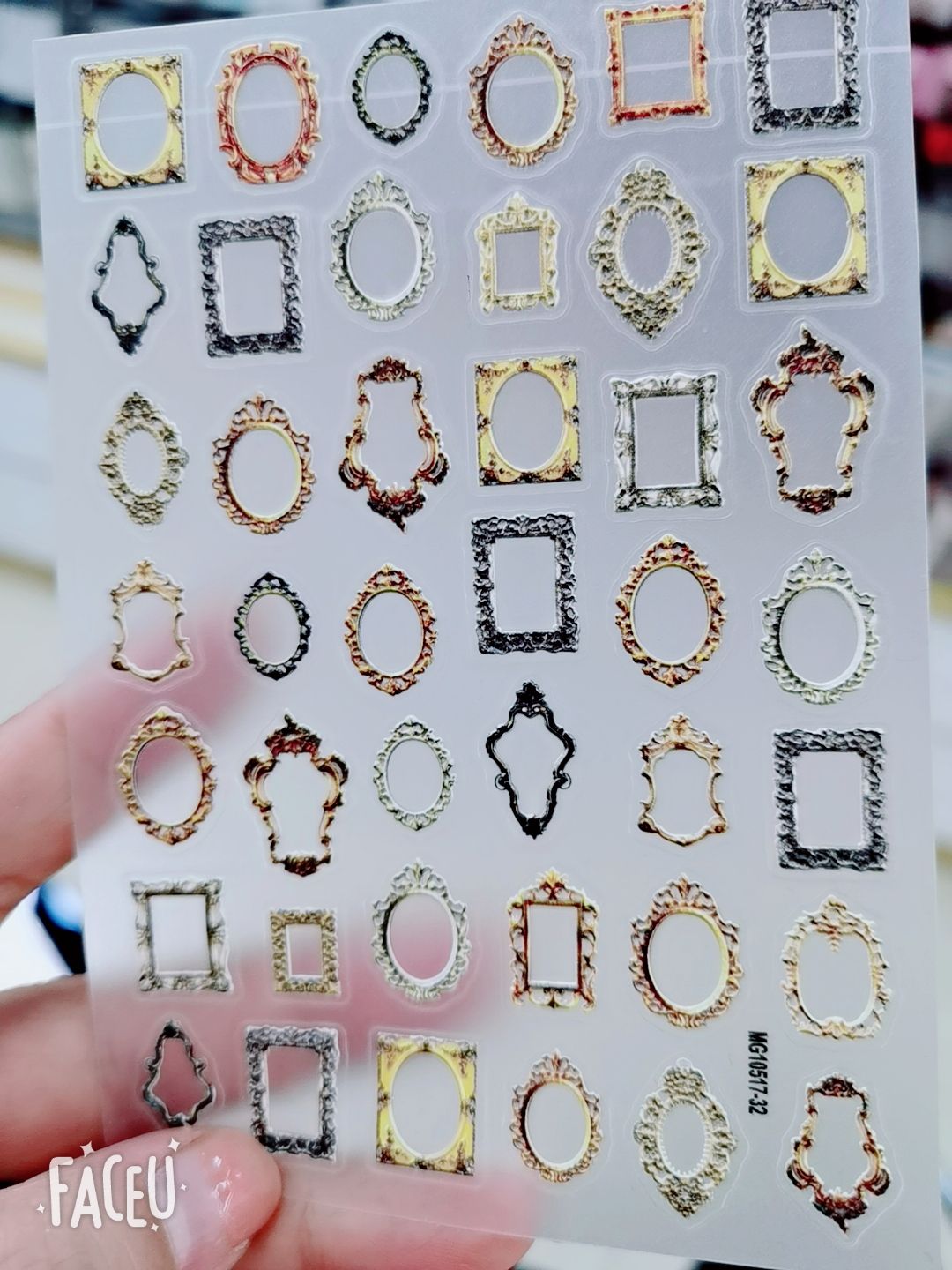 MG process ins nail stickers with adhesive backing have good adhesion, strong realism, very clear patterns, and a wide variety of styles. Factory direct sales of thin and tough new process adhesive stickers with many styles details Picture