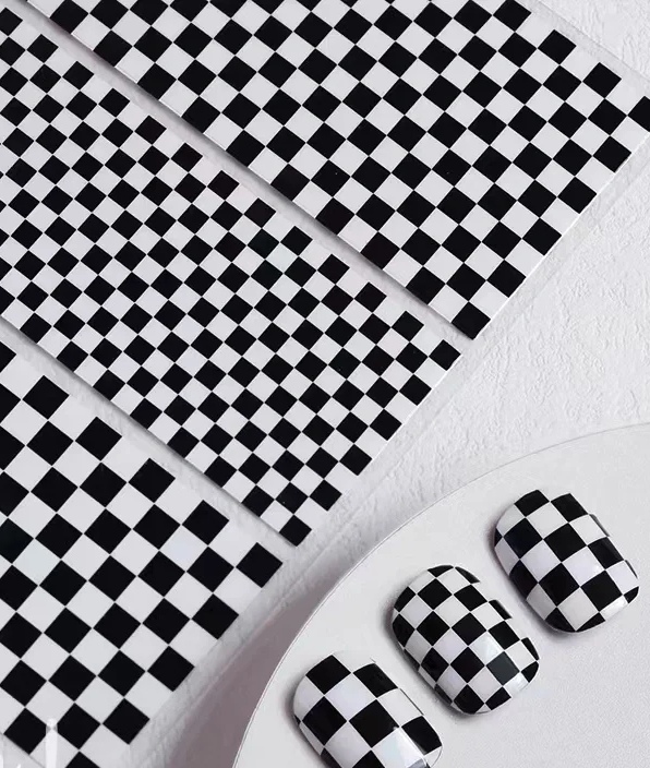 MG process ins nail stickers with adhesive backing have good adhesion, strong realism, very clear patterns, and a wide variety of styles. Factory direct sales of thin and tough new process adhesive stickers with many styles Specification image