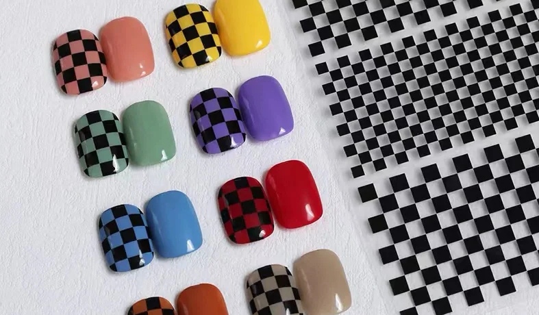 MG process ins nail stickers with adhesive backing have good adhesion, strong realism, very clear patterns, and a wide variety of styles. Factory direct sales of thin and tough new process adhesive stickers with many styles