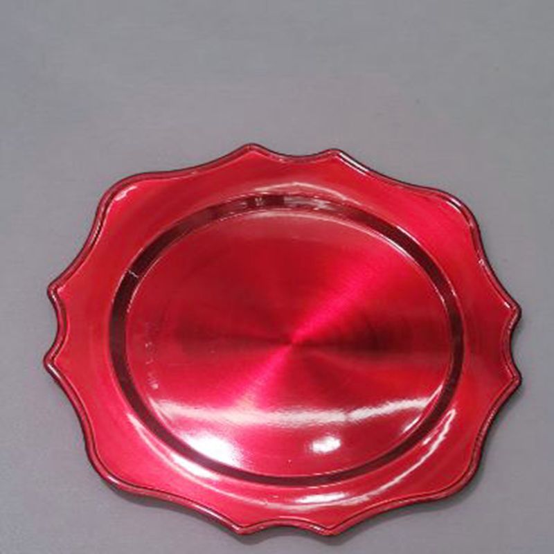 镀金奢华长方形塑料托盘电镀餐垫盘水果西餐盘家用密胺餐具高档盘子