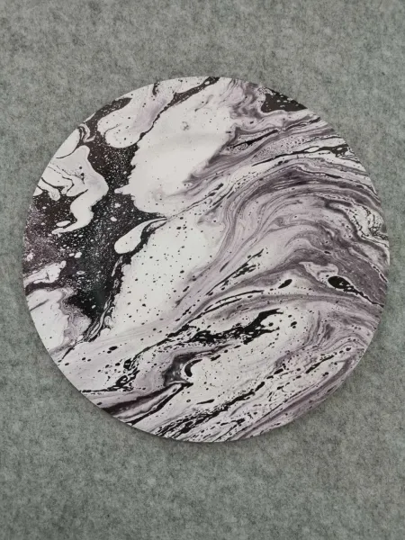 Nordic-style home leather woven placemats, abstract art linen tablecloths, teacup MATS, water coasters, anti-slip and heat-insulating pads, plates