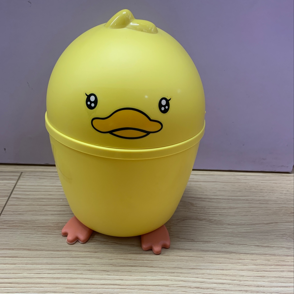 桌面收纳垃圾桶小黄鸭垃圾桶图