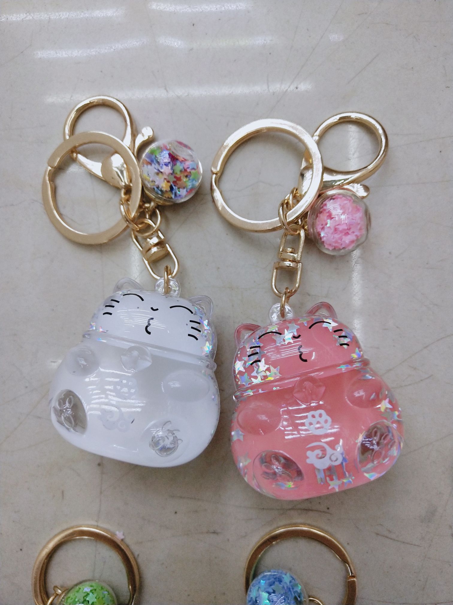 Floating sand cartoon keychain pendant detail image 8
