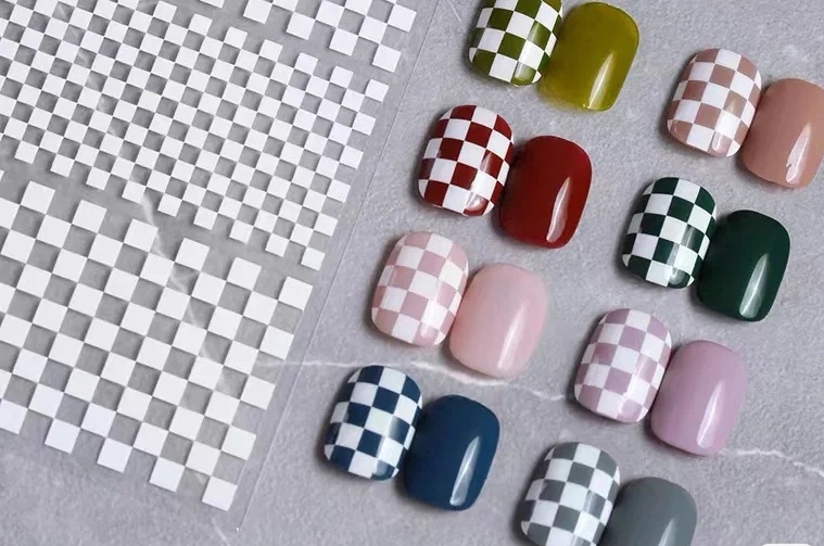 MG process ins nail stickers with adhesive backing have good adhesion, strong realism, very clear patterns, and a wide variety of styles. Factory direct sales of thin and tough new process adhesive stickers with many styles details Picture