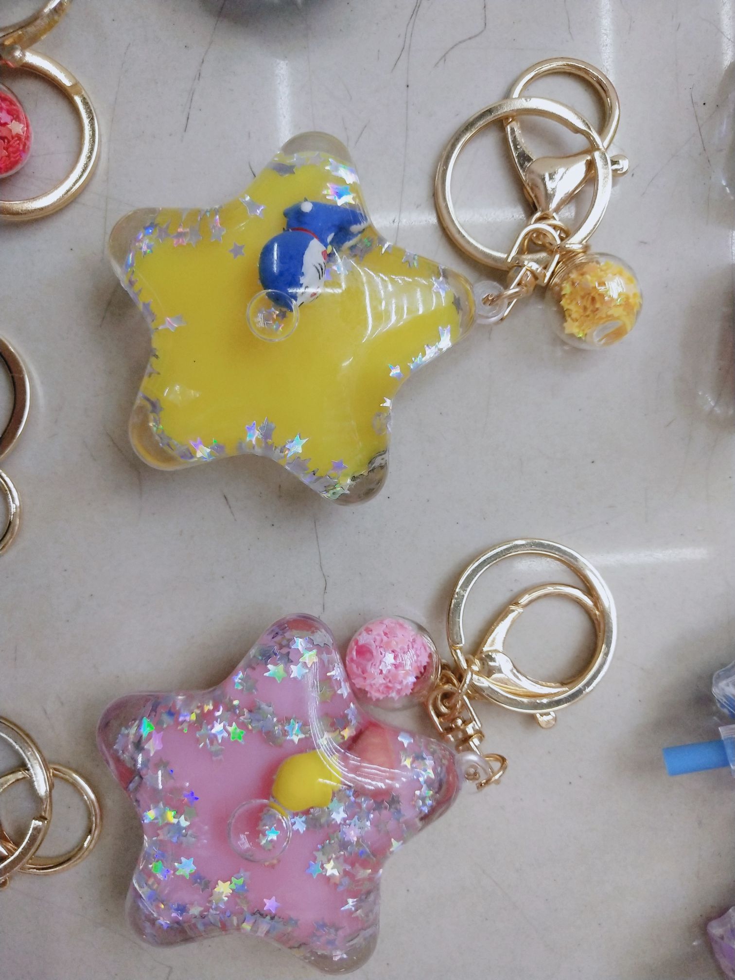 Floating sand cartoon keychain pendant detail image 9