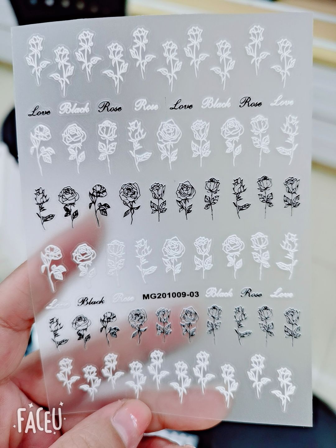 MG process ins nail stickers with adhesive backing have good adhesion, strong realism, very clear patterns, and a wide variety of styles. Factory direct sales of thin and tough new process adhesive stickers with many styles