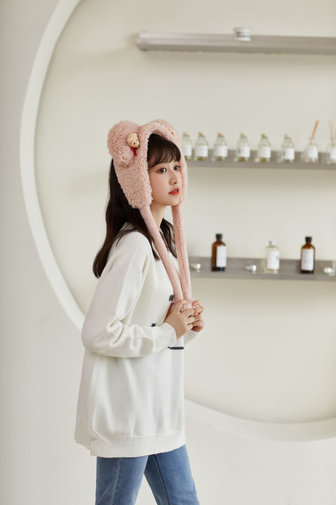 Cute ear masks for winter, winter warmth ear covers, ear bags, women's ear protection, ear covers, anti-freezing magic tools, Korean version ear caps, children's powder
