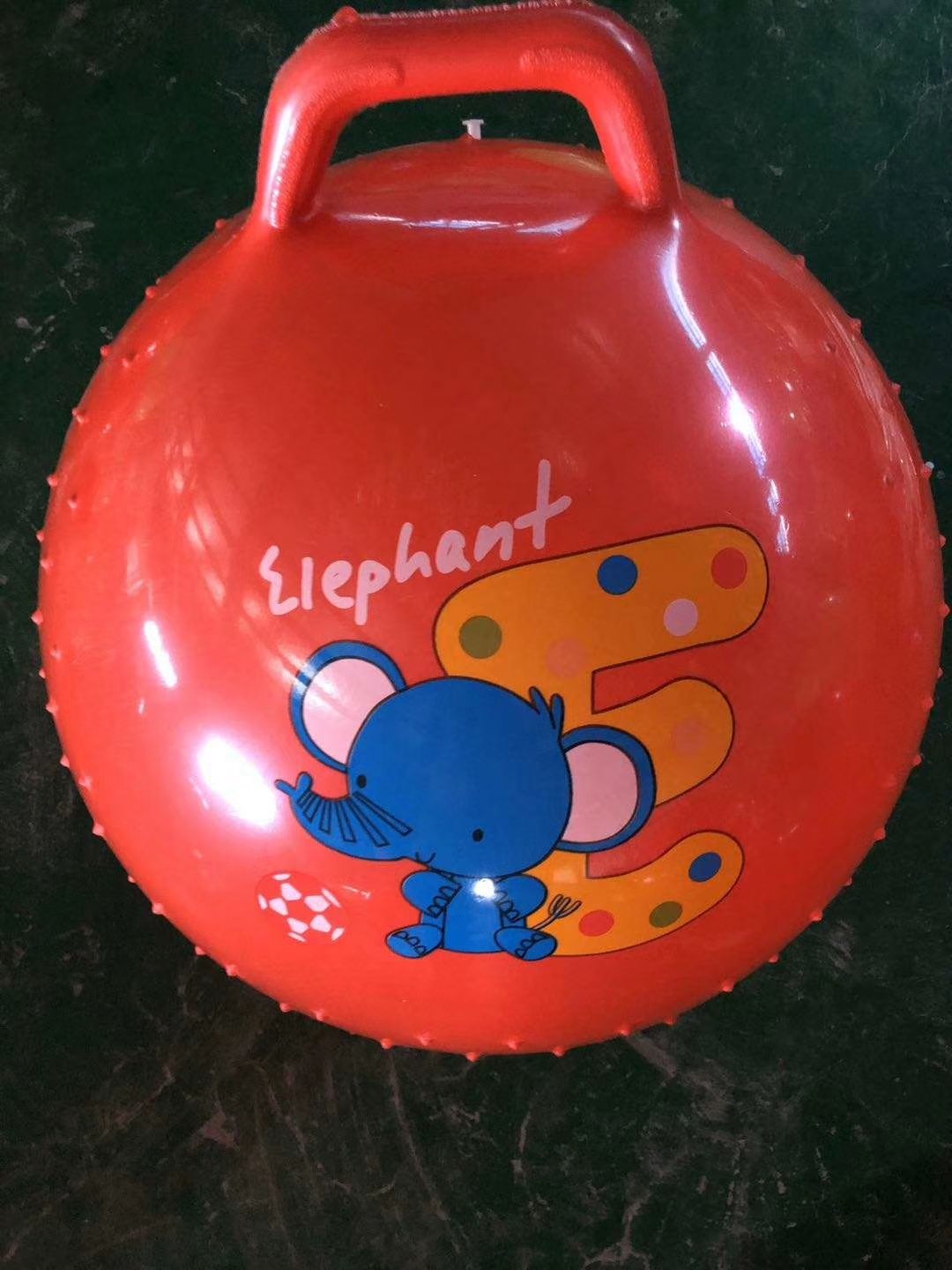 卡通手柄按摩球跳跳球