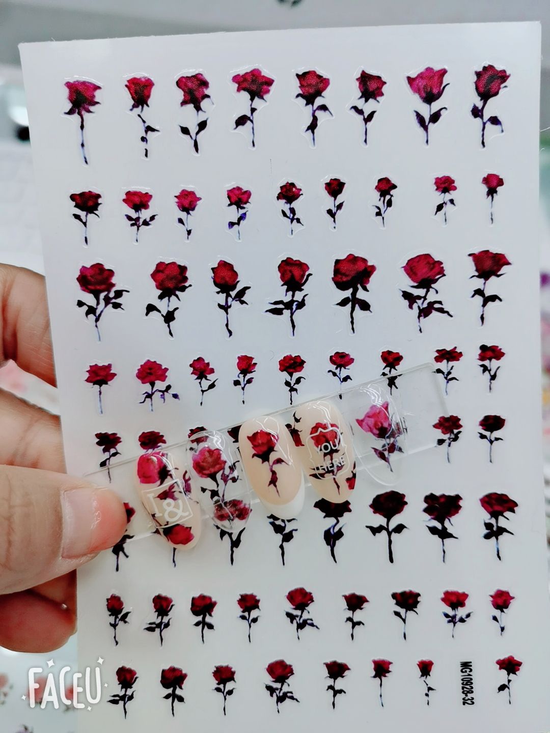 The MG craft ins nail stickers with self-adhesive backing have excellent adhesion, strong realism, very clear patterns, and a wide variety of styles. The factory directly sells thin and tough new process self-adhesive stickers with many styles Application Scenario