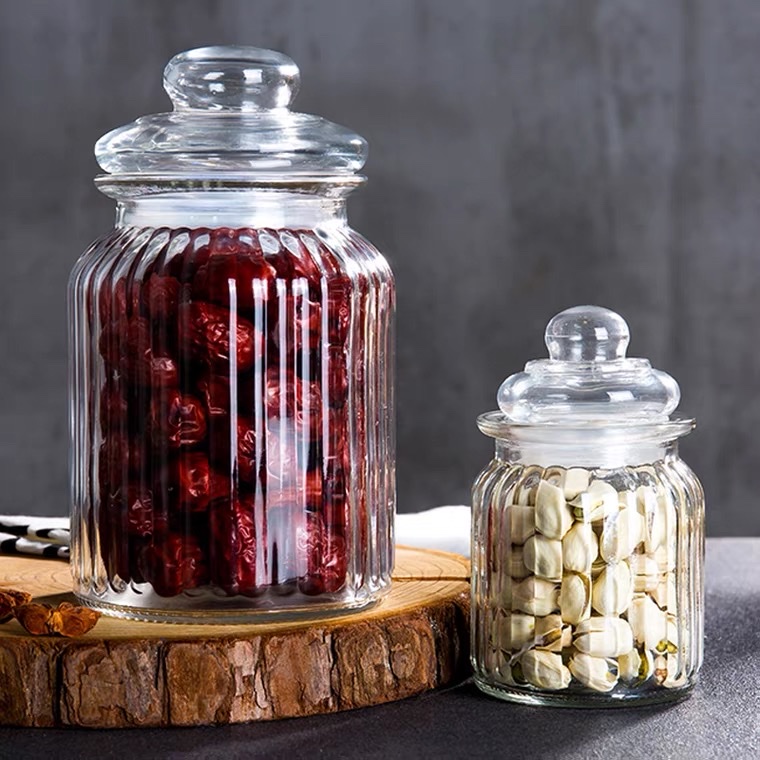 Latas selladas botellas de vidrio botellas de comida botellas de miel latas de verduras saladas botellas de pepinillos de vino con tapas pequeñas latas de almacenamiento para el hogar detail image 1