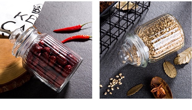 Latas selladas botellas de vidrio botellas de comida botellas de miel latas de verduras saladas botellas de pepinillos de vino con tapas pequeñas latas de almacenamiento para el hogar detail image 12